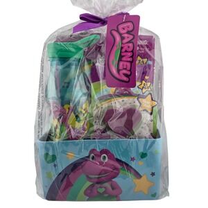 Barney Tin Box Valentine Gift Set Water Bottle Stickers Puzzle